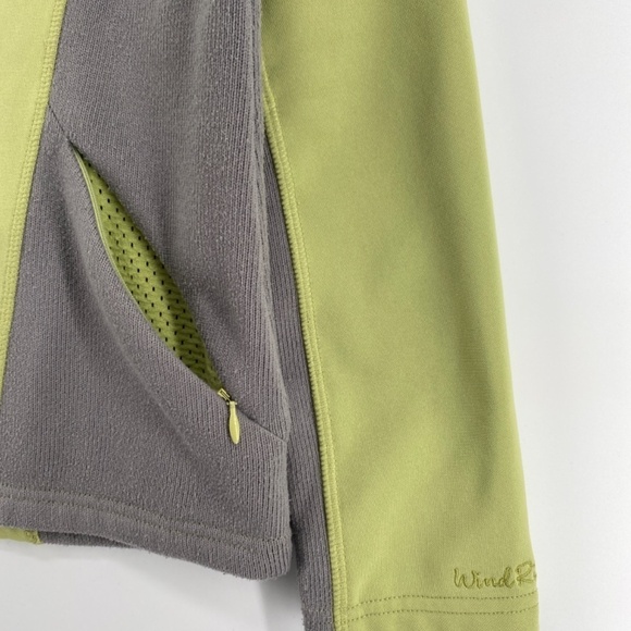 Wind River Women's Jacket Small Green Grey Exercise Full Front Zip Up Pockets - Picture 3 of 12